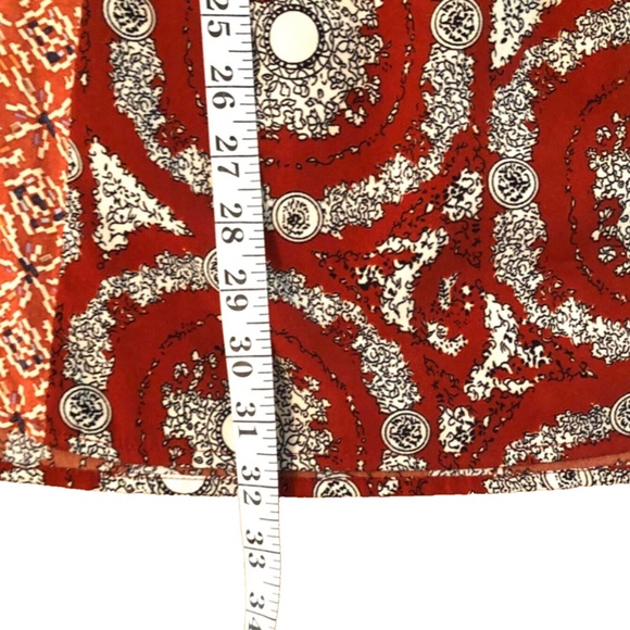 Women’s Red Geometric Relaxed Fit Boho Tunic - Picture 7 of 16